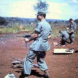 "Same Soldier on Firing Range - Quan Loi 1967 - ABtry 6/27th Arty"